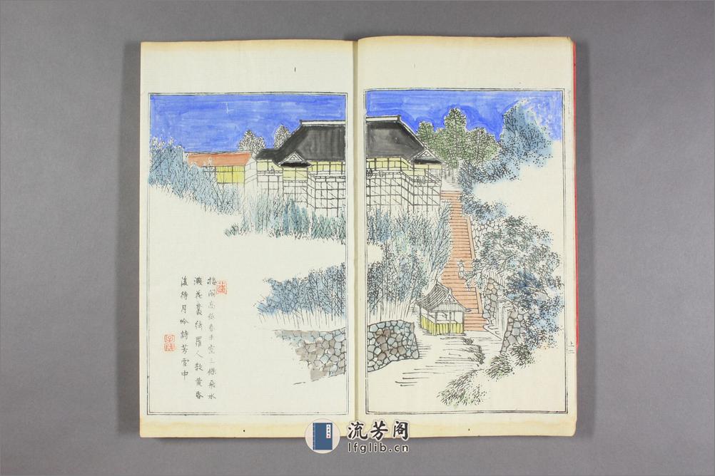 帝都雅景一览.东西南北山四部.龙川清勋撰.河村文凤画.文化13年日本正宝堂刊本 - 第6页预览图