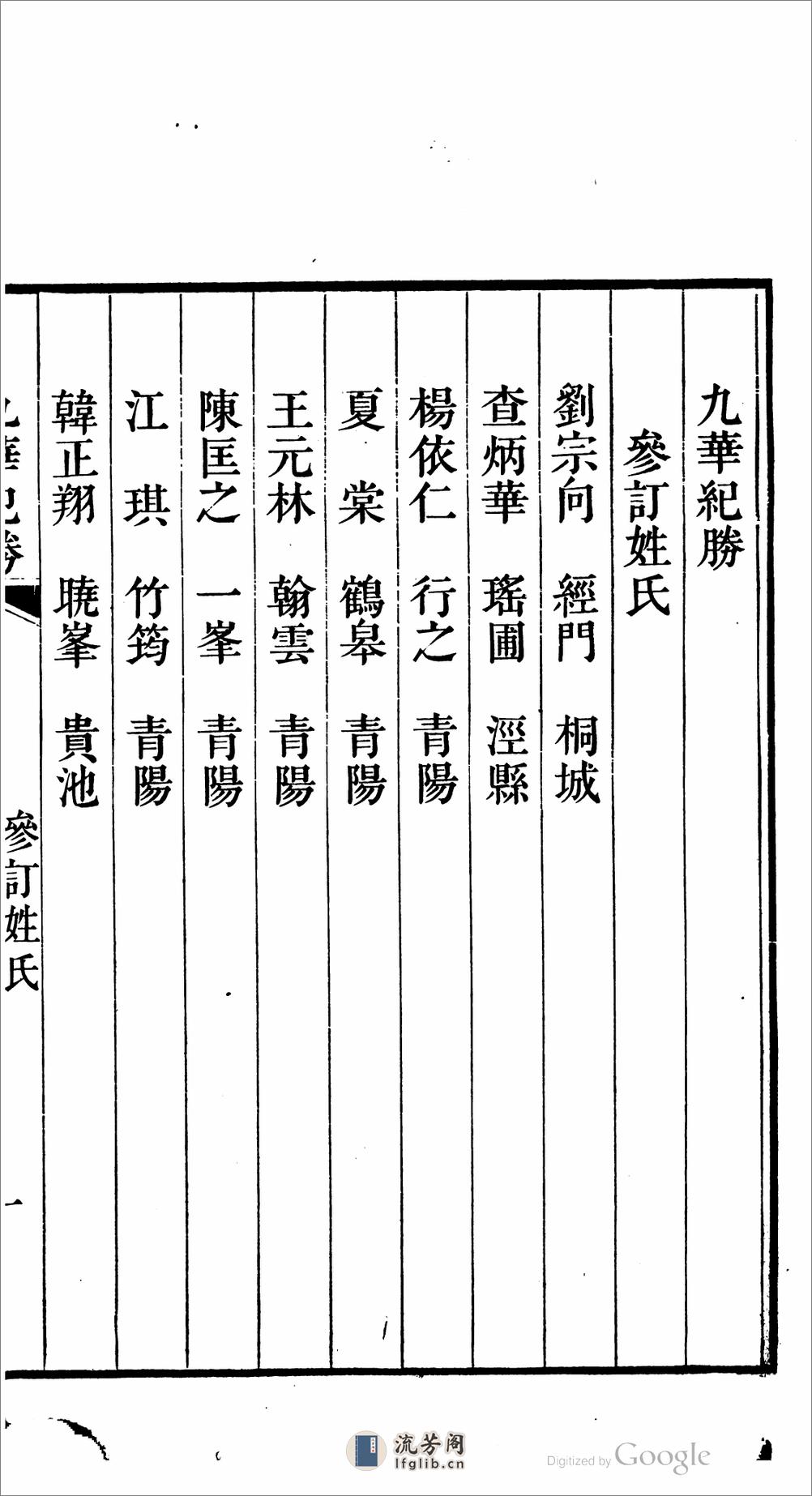 九華紀勝 - 第15页预览图