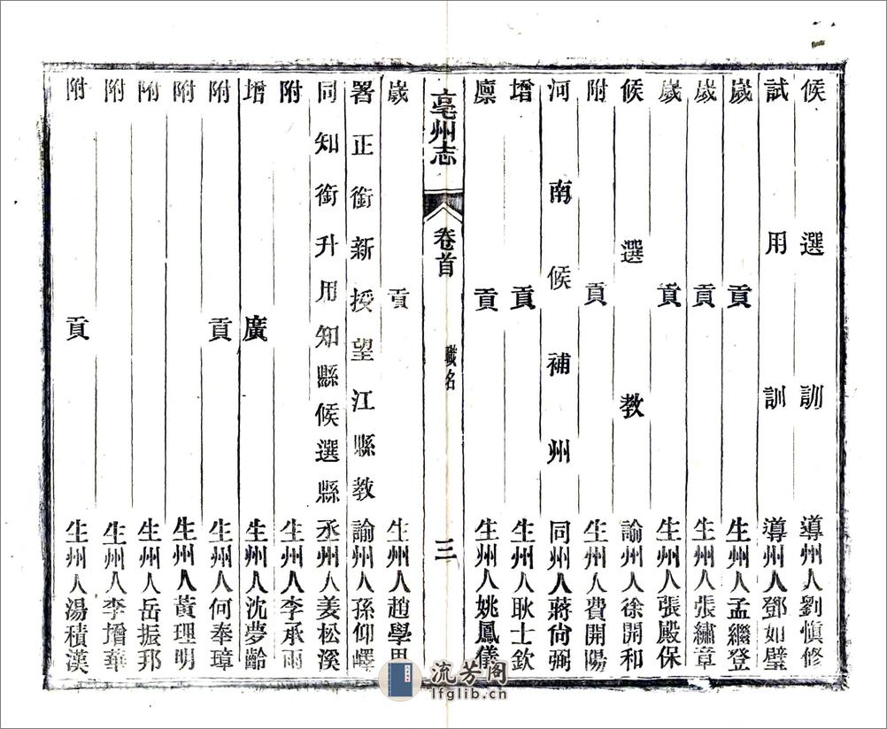 亳州志（光绪） - 第13页预览图