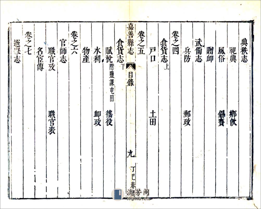 重修嘉善县志（康熙） - 第14页预览图