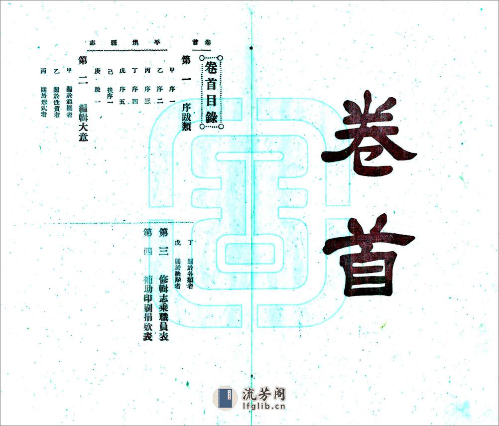 平坝县志（民国） - 第6页预览图