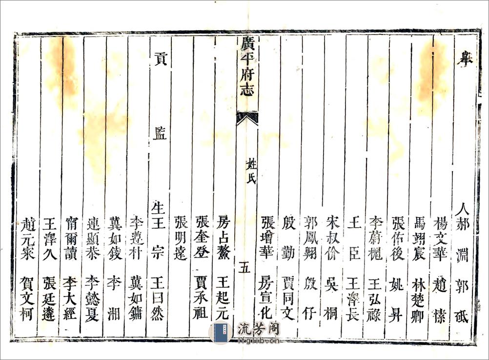 广平府志（康熙缺10卷） - 第13页预览图