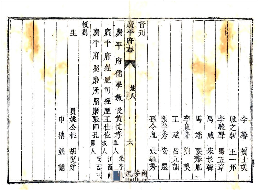 广平府志（康熙缺10卷） - 第14页预览图