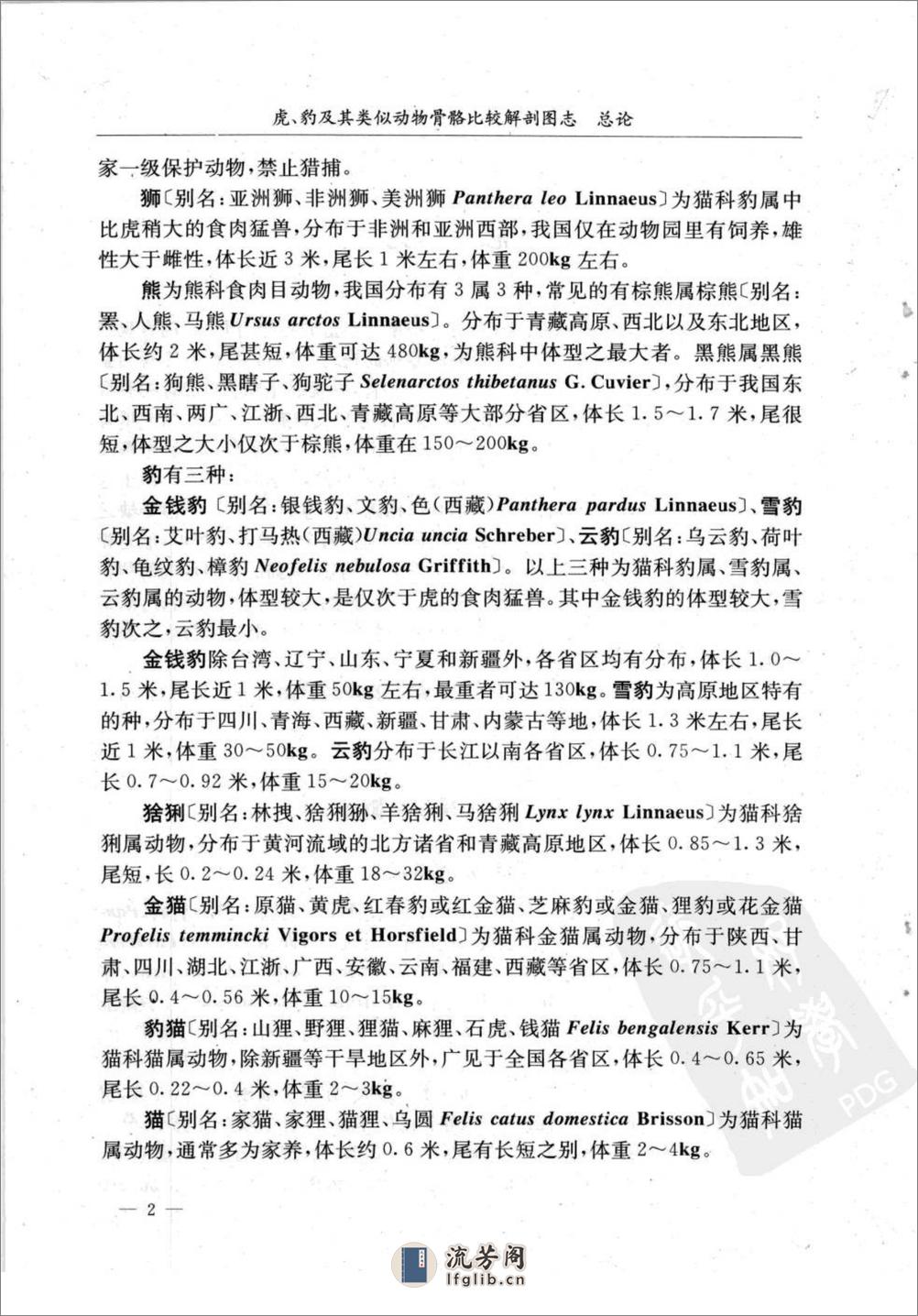 虎、豹及其类似动物骨骼比较解剖图志（陈代贤 主编） - 第16页预览图