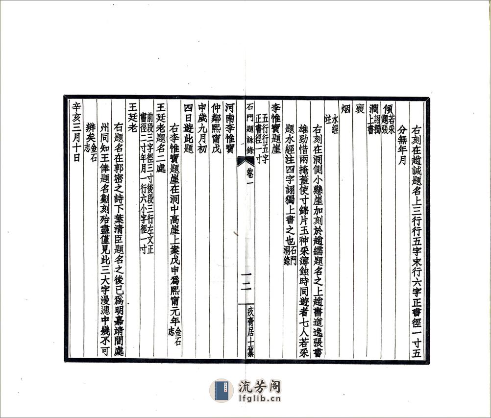 石门题咏录（民国） - 第17页预览图
