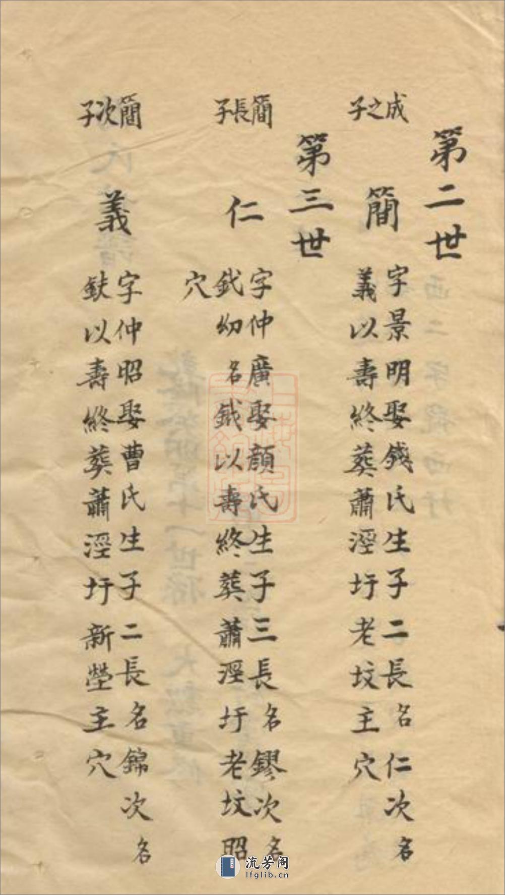 冯氏世谱：一卷：[常熟] - 第18页预览图