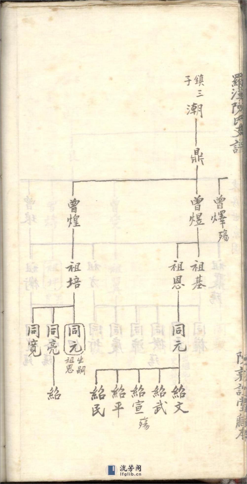 罗溪东阳陈氏支谱_001 - 第20页预览图