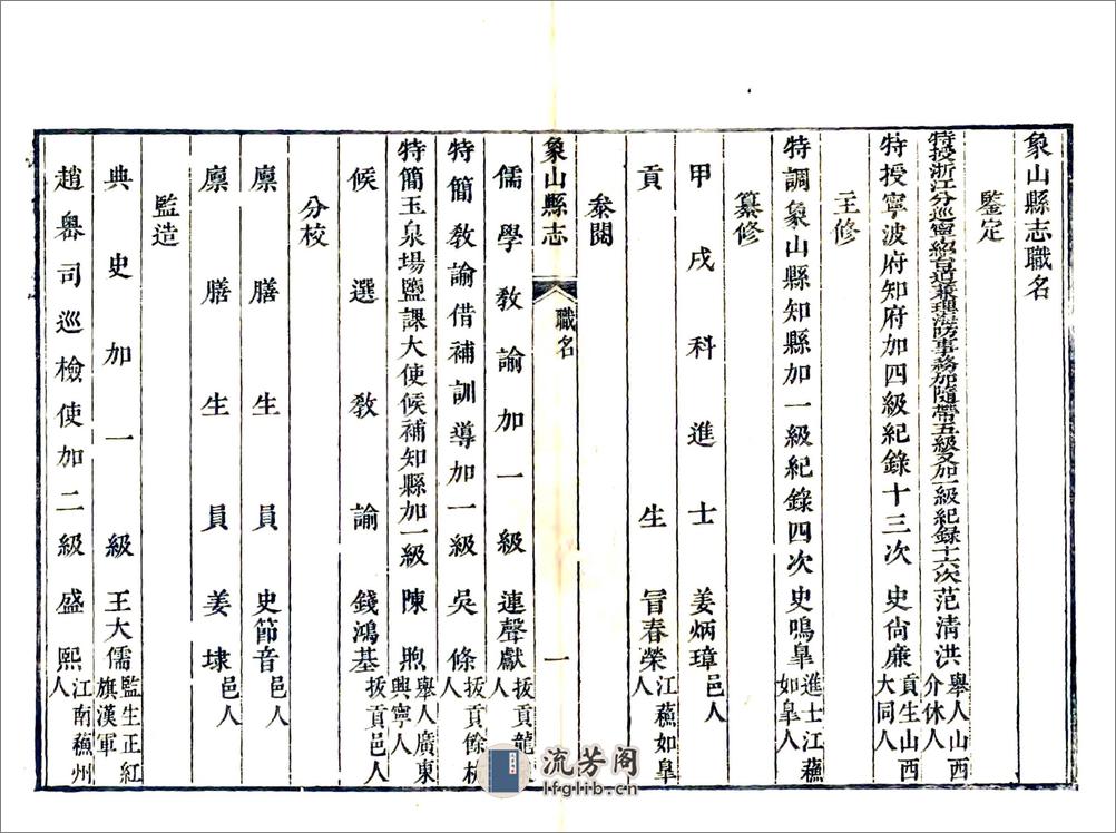 象山县志（乾隆） - 第8页预览图