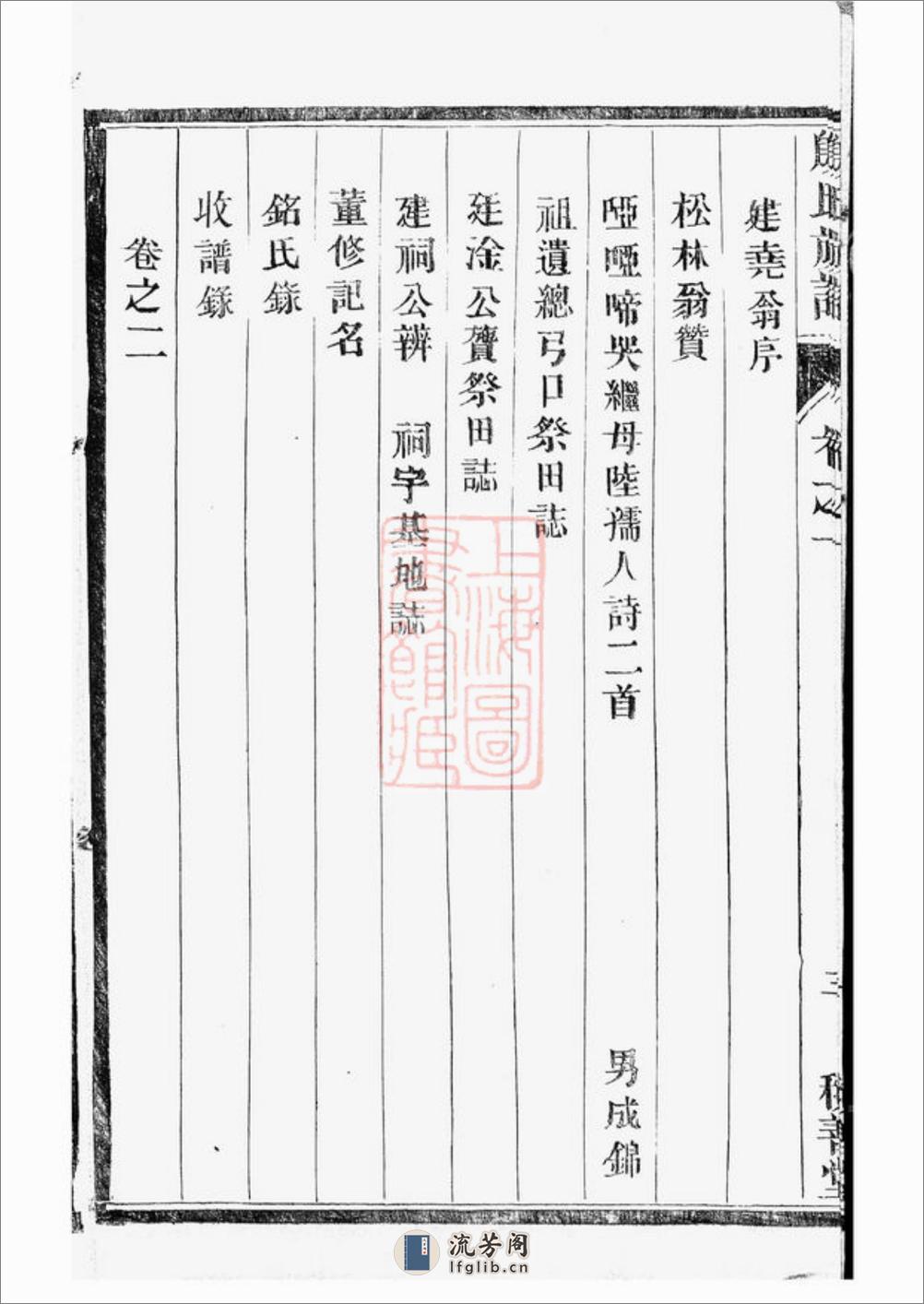 润东顺江洲中和圩殷氏族谱：十卷：[润州] - 第7页预览图