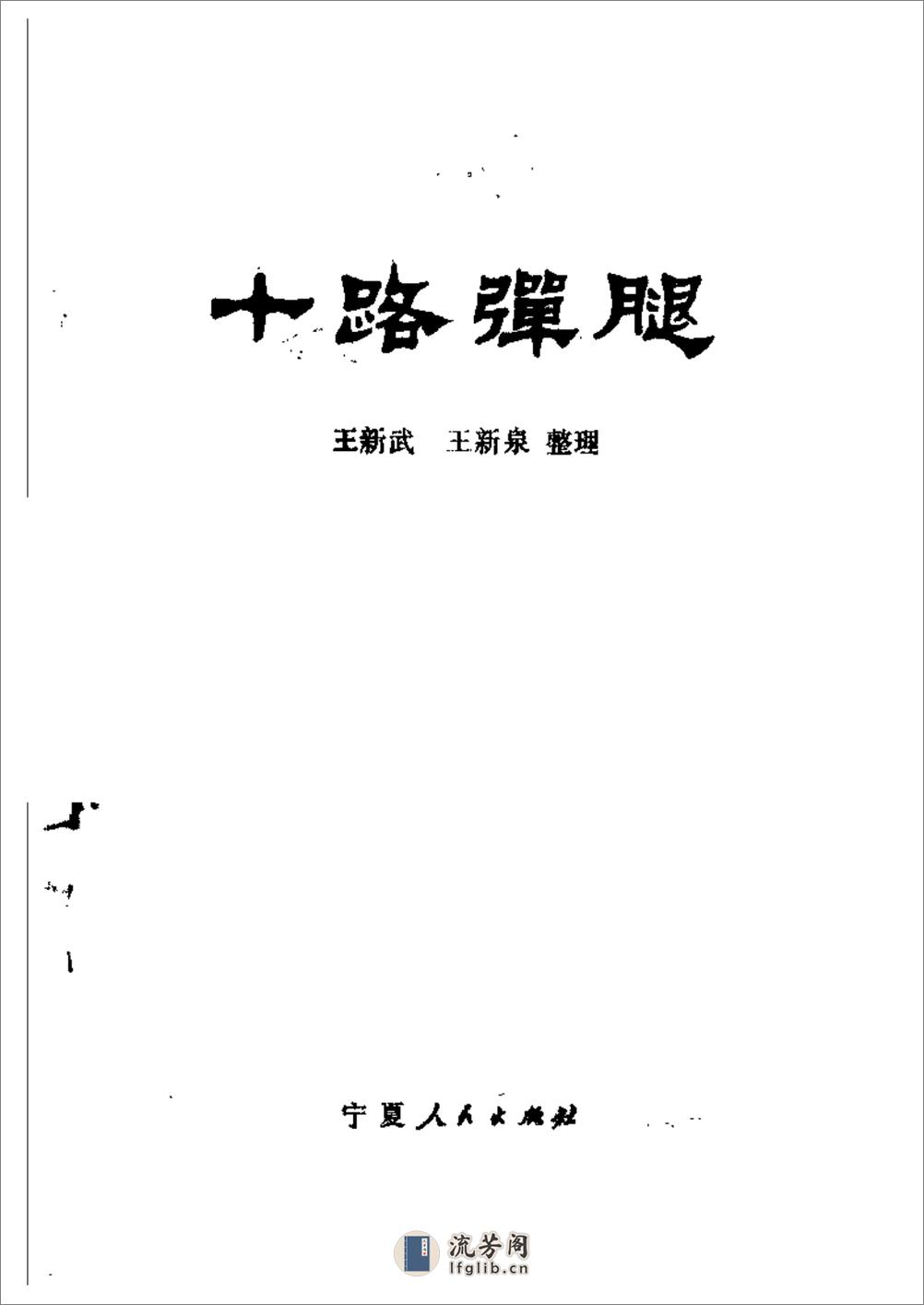 《十路弹腿》王新武、王新泉 - 第3页预览图