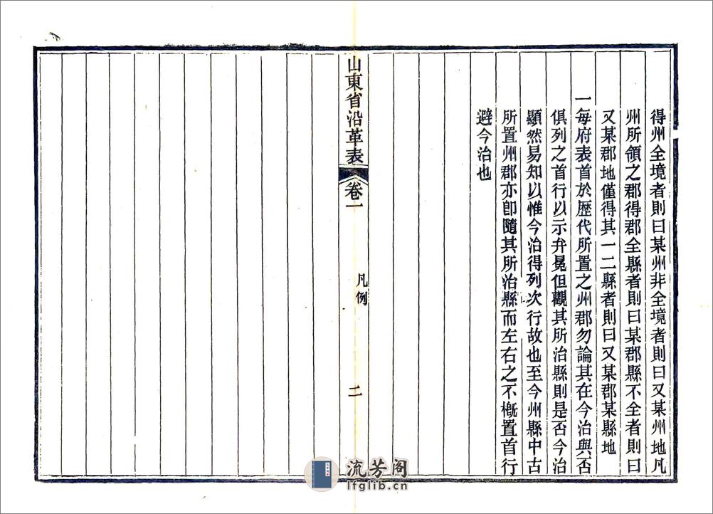 山东省沿革表（光绪） - 第4页预览图