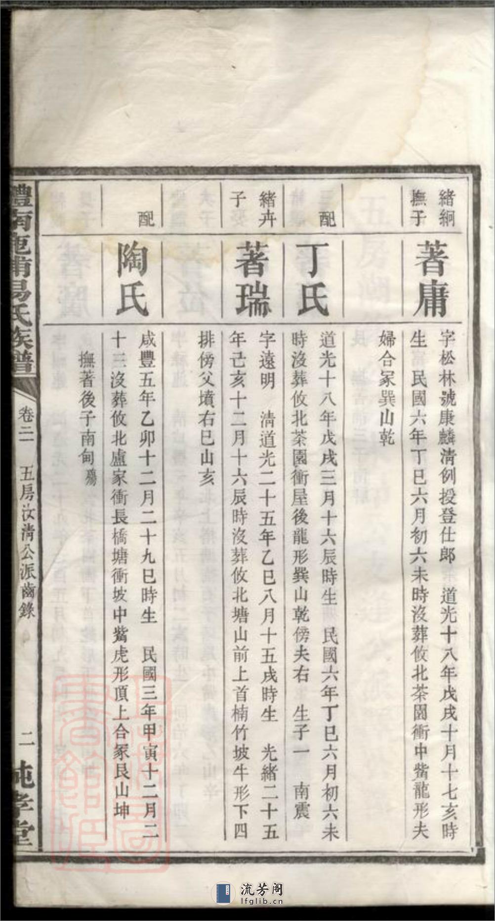 醴南鹿浦易氏族谱：[醴陵] - 第5页预览图