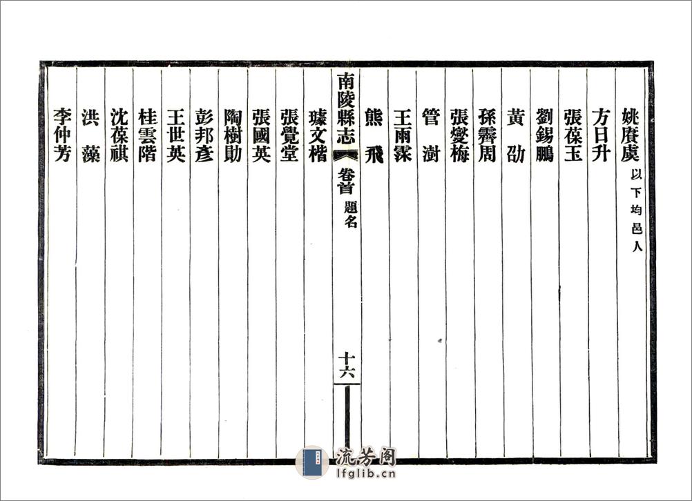 南陵县志（民国） - 第18页预览图