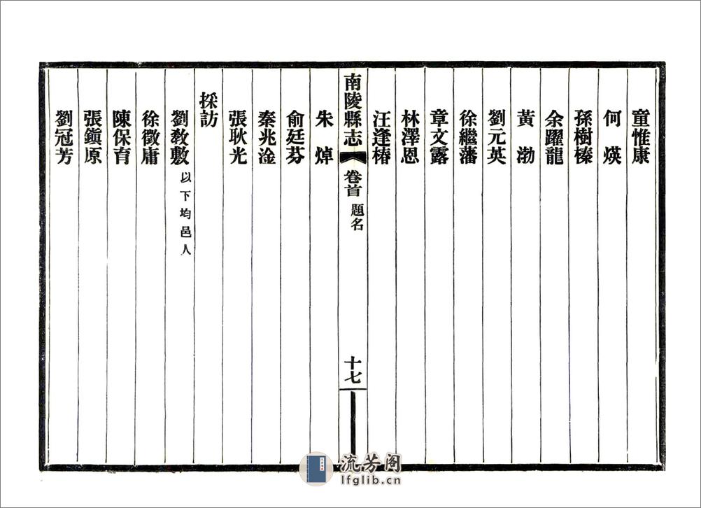 南陵县志（民国） - 第19页预览图