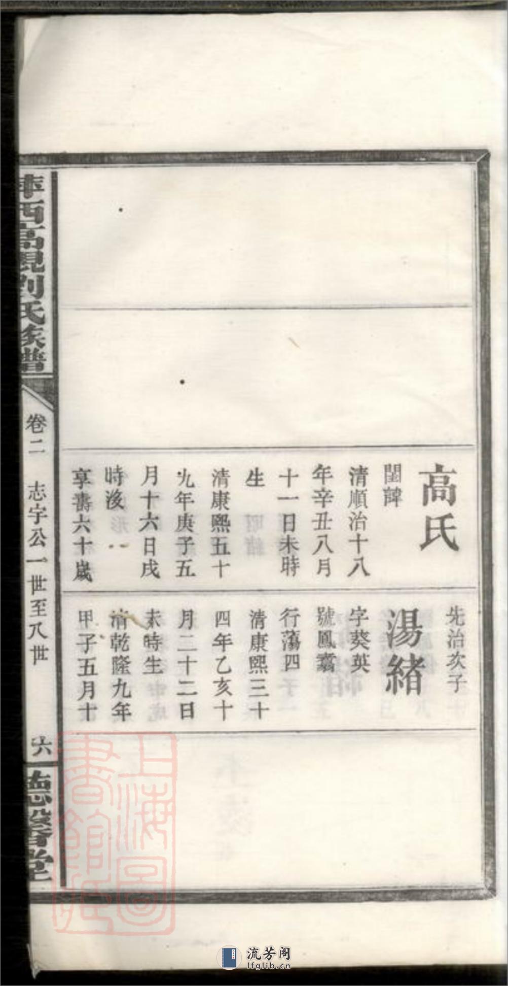 萍西高枧刘氏族谱：[萍乡] - 第13页预览图