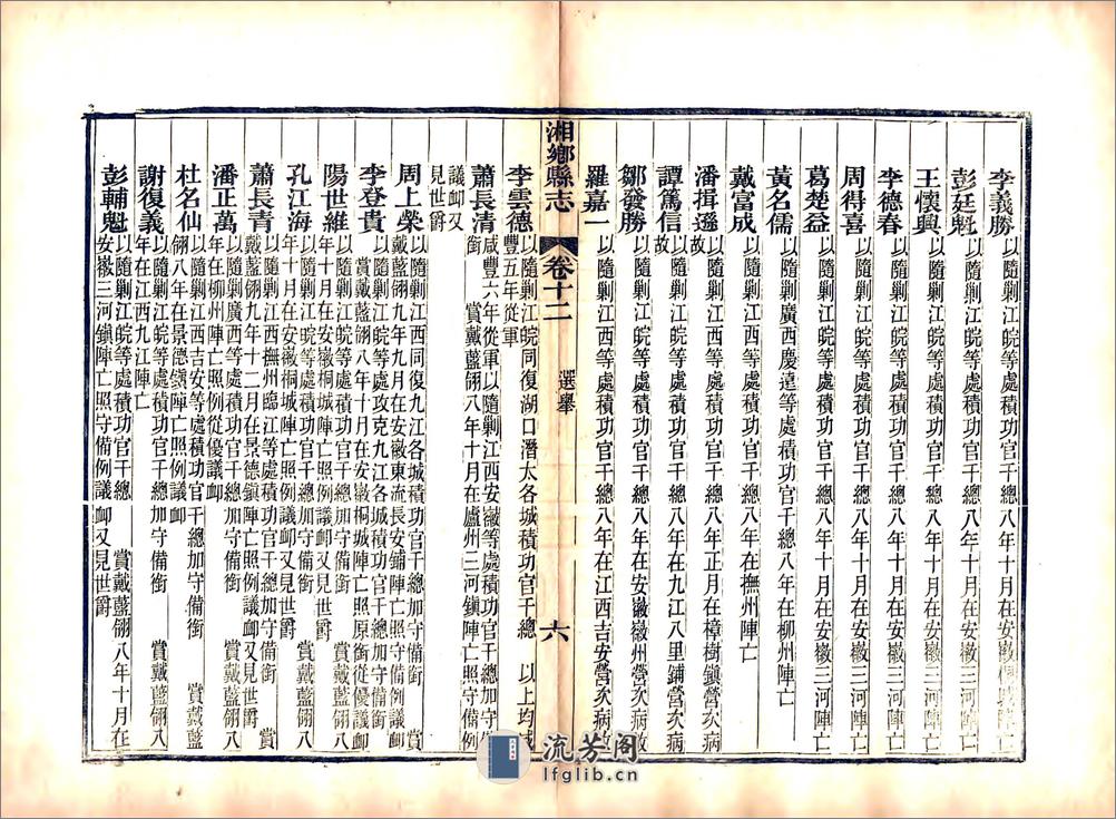 湘乡县志（同治）卷12-23 - 第6页预览图