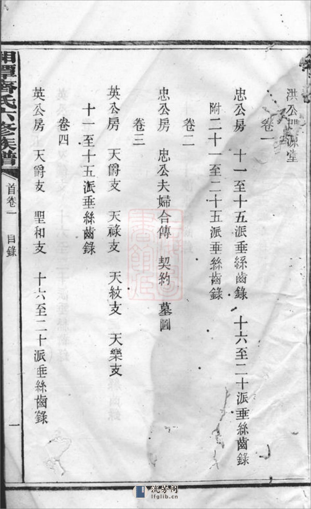 湘潭齐氏六修族谱：三十三卷，首四卷 - 第11页预览图
