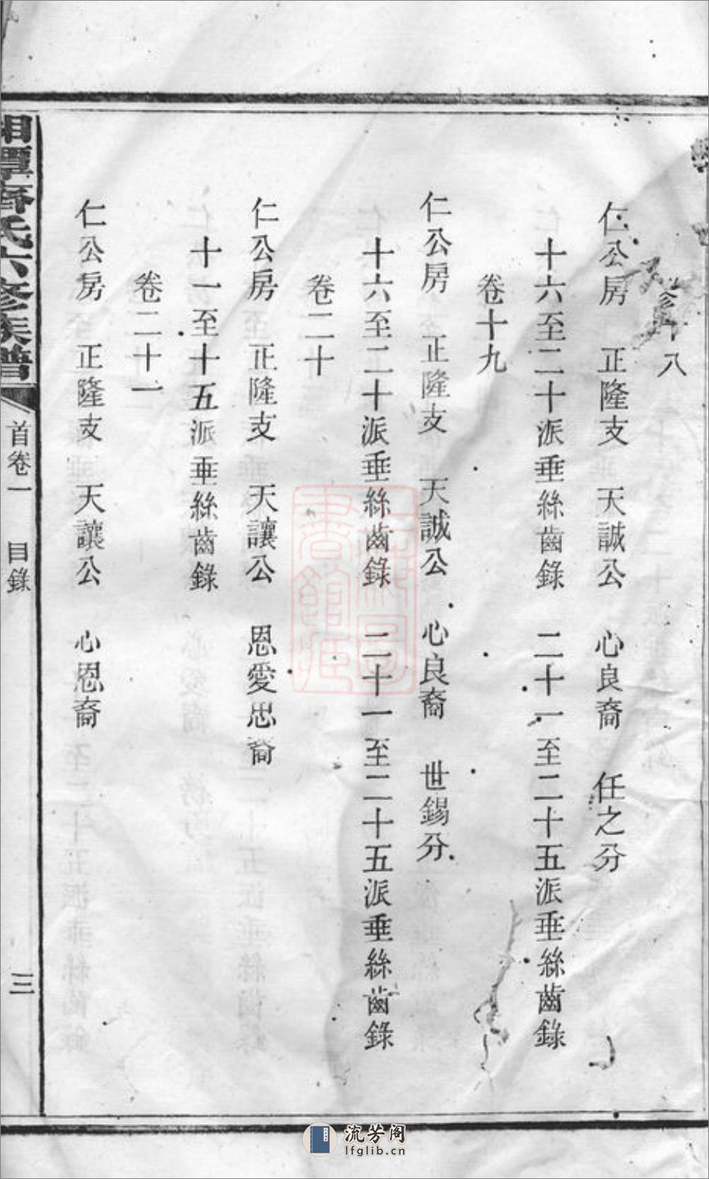 湘潭齐氏六修族谱：三十三卷，首四卷 - 第15页预览图