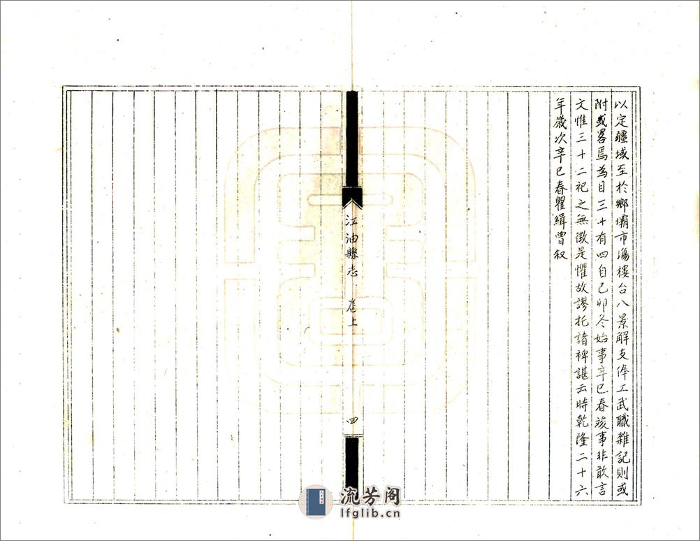 江油县志（雍正油印乾隆本） - 第6页预览图