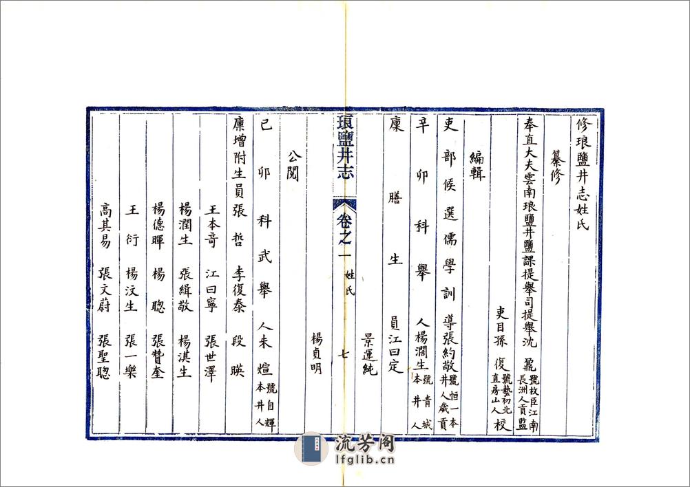 琅盐井志（康熙） - 第8页预览图