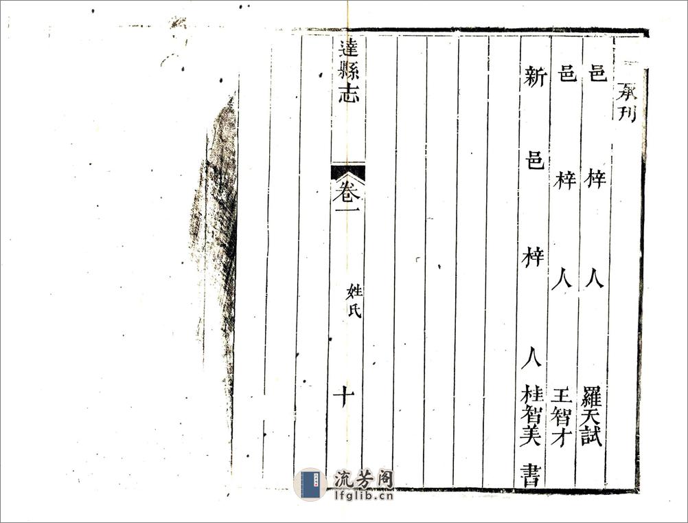 达县志（嘉庆） - 第12页预览图