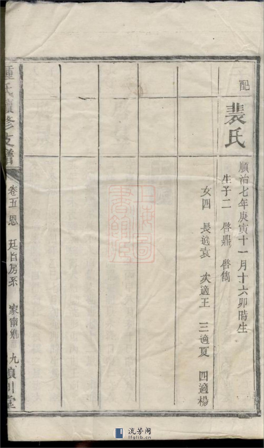 沩宁钟氏支谱：[宁乡] - 第19页预览图