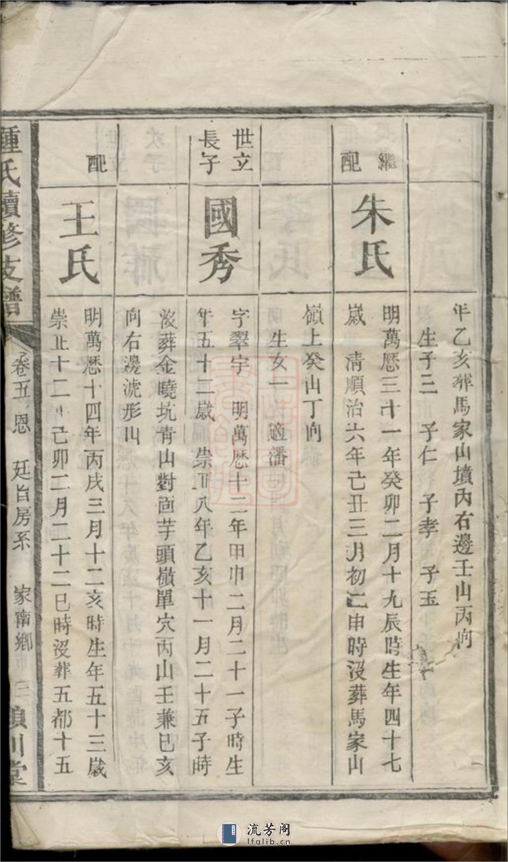 沩宁钟氏支谱：[宁乡] - 第7页预览图