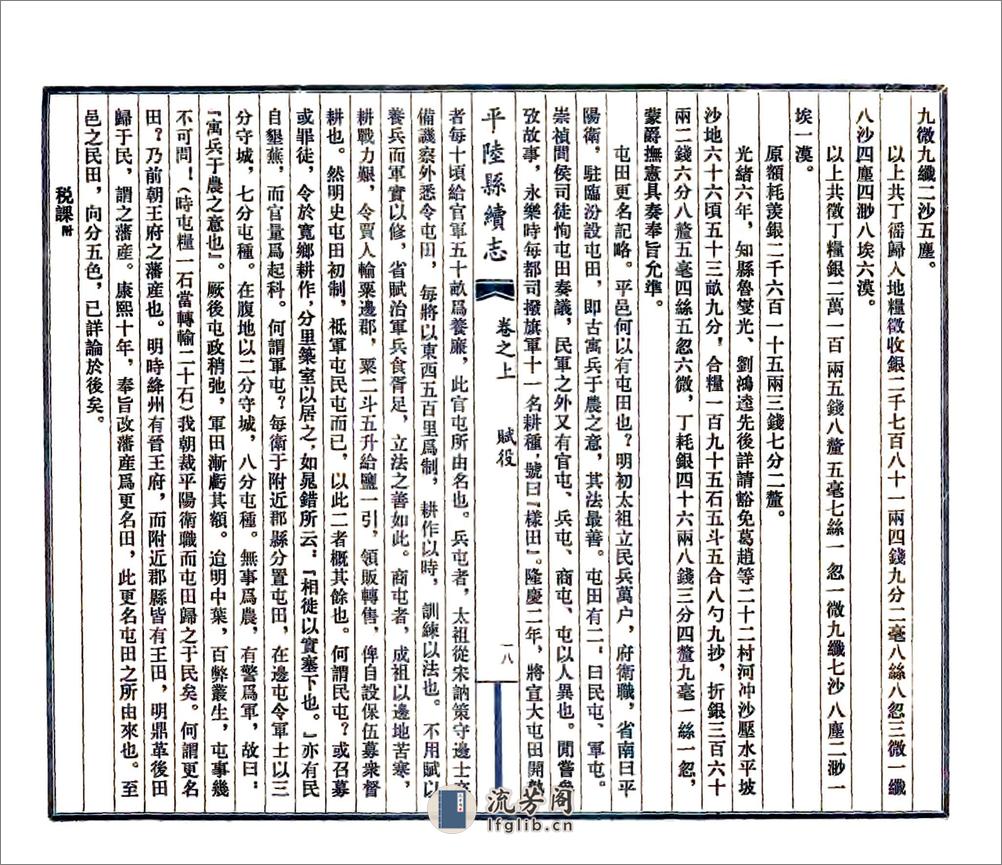 平陆县续志（光绪民国3年石印本） - 第18页预览图