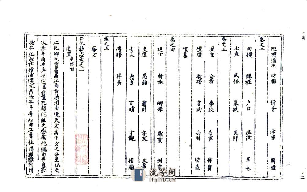 仁化县志（嘉靖天一阁） - 第4页预览图