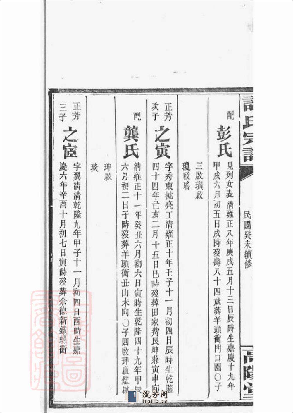 荷塘许氏谱：[巴陵] - 第16页预览图