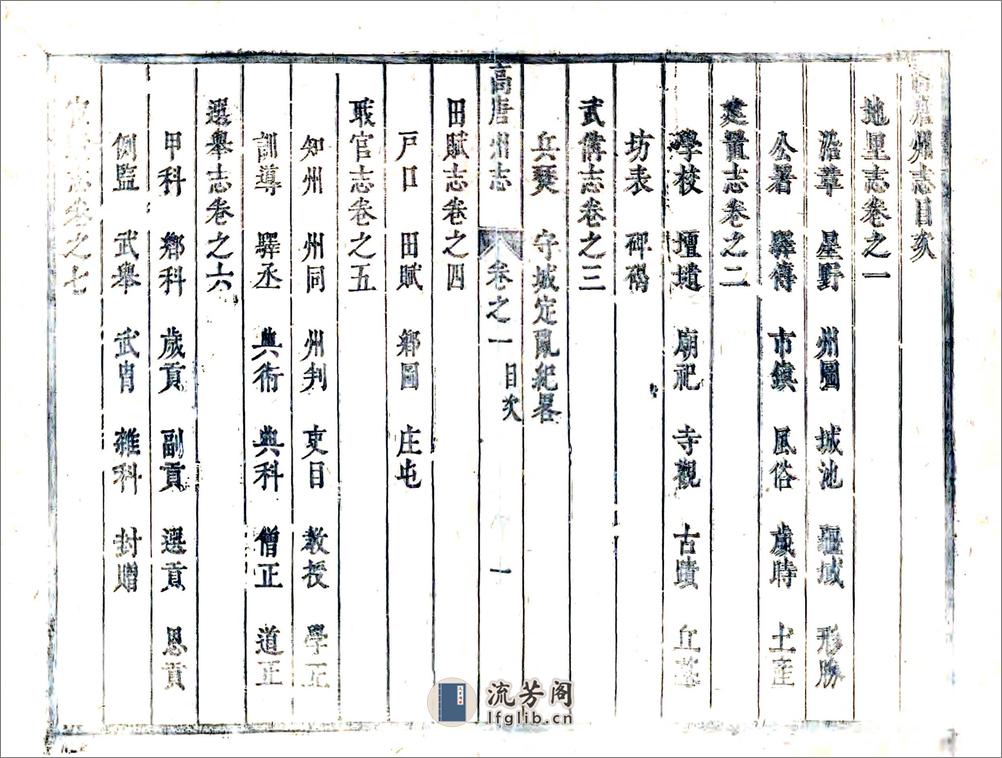 高唐州志（康熙12年） - 第5页预览图