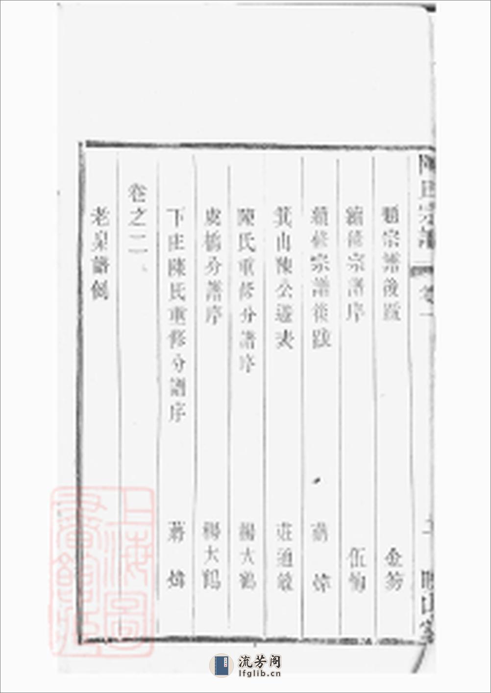 毗陵陈氏续修宗谱：三十二卷 - 第16页预览图