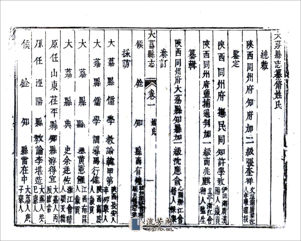 大荔县志（乾隆7年） - 第13页预览图