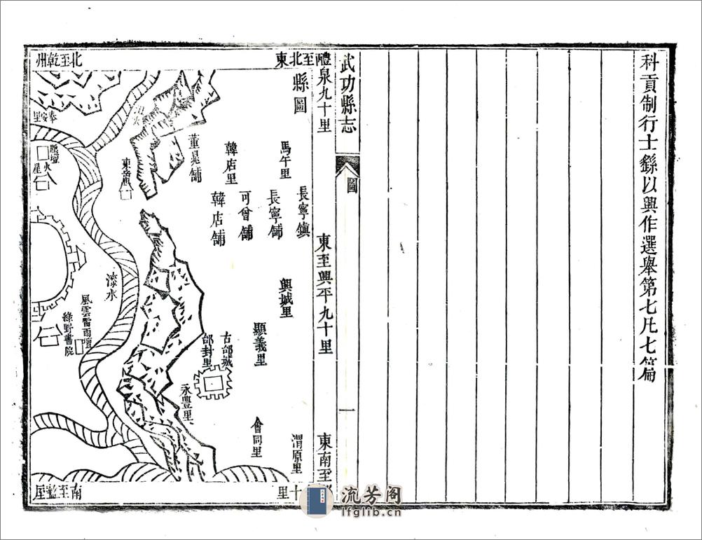 武功县志（正德雍正刻本） - 第8页预览图