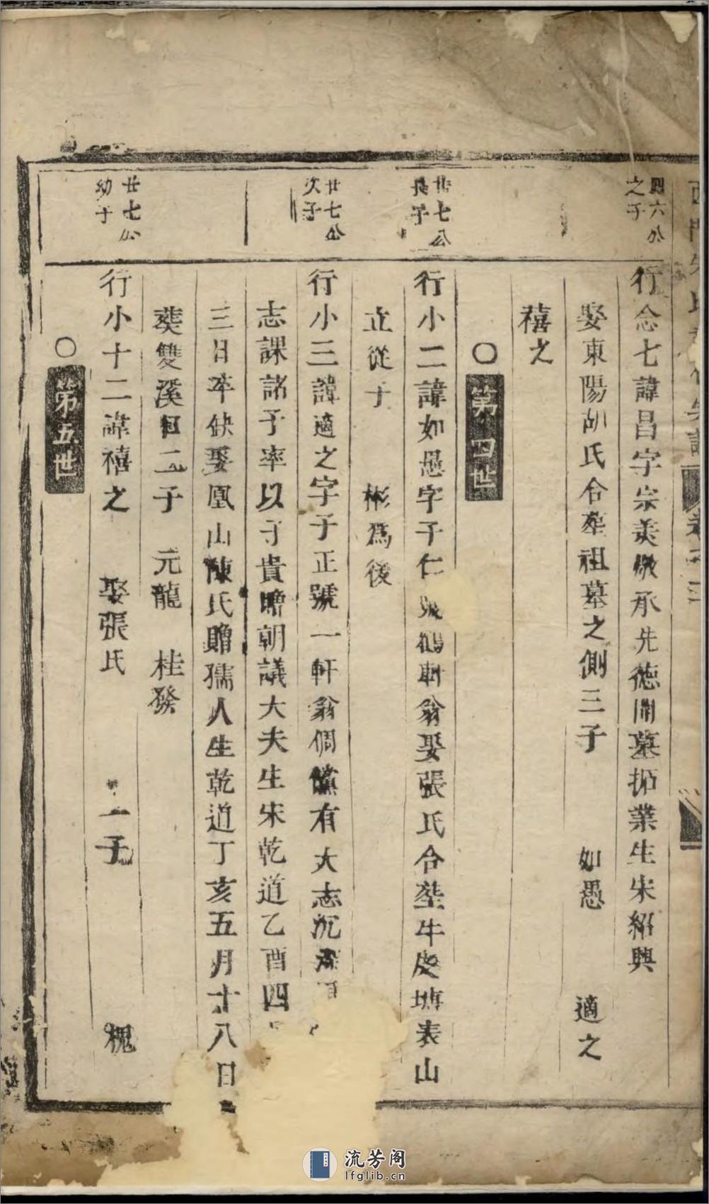 西门朱氏宗谱：共6卷 - 第3页预览图