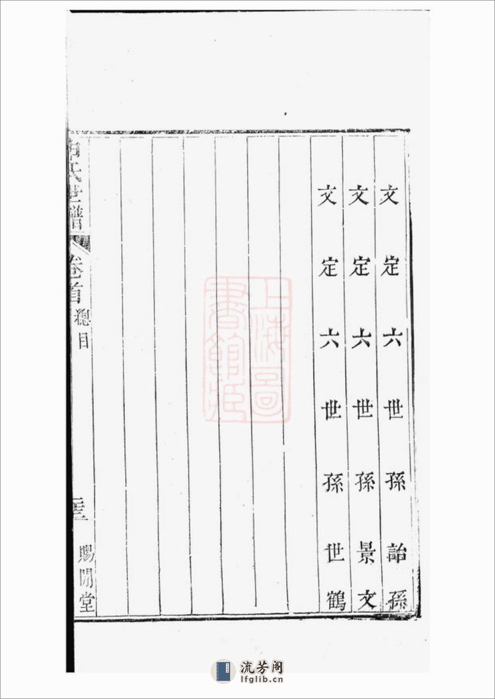 申氏世谱：十卷，首一卷：[苏州] - 第5页预览图