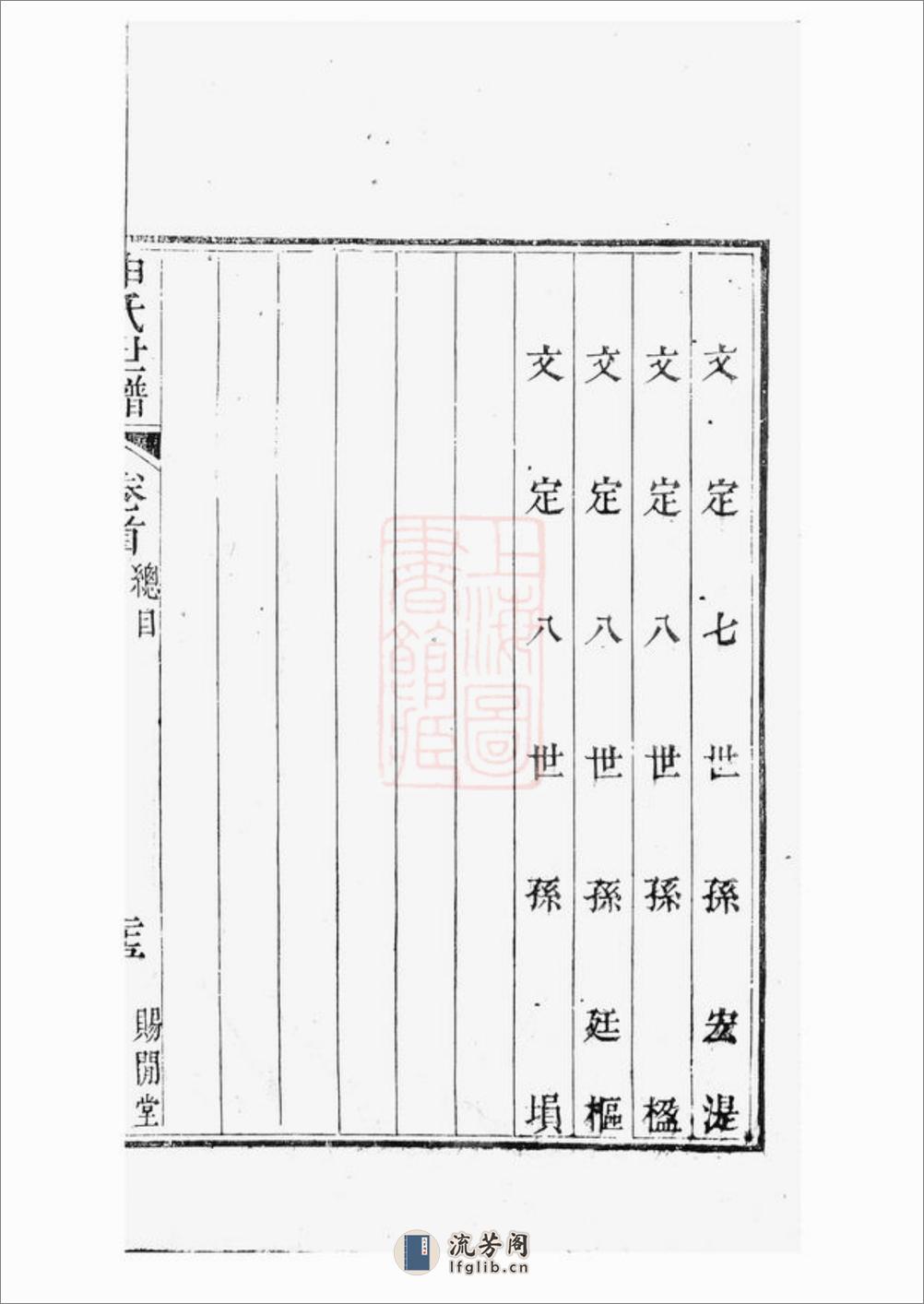 申氏世谱：十卷，首一卷：[苏州] - 第9页预览图