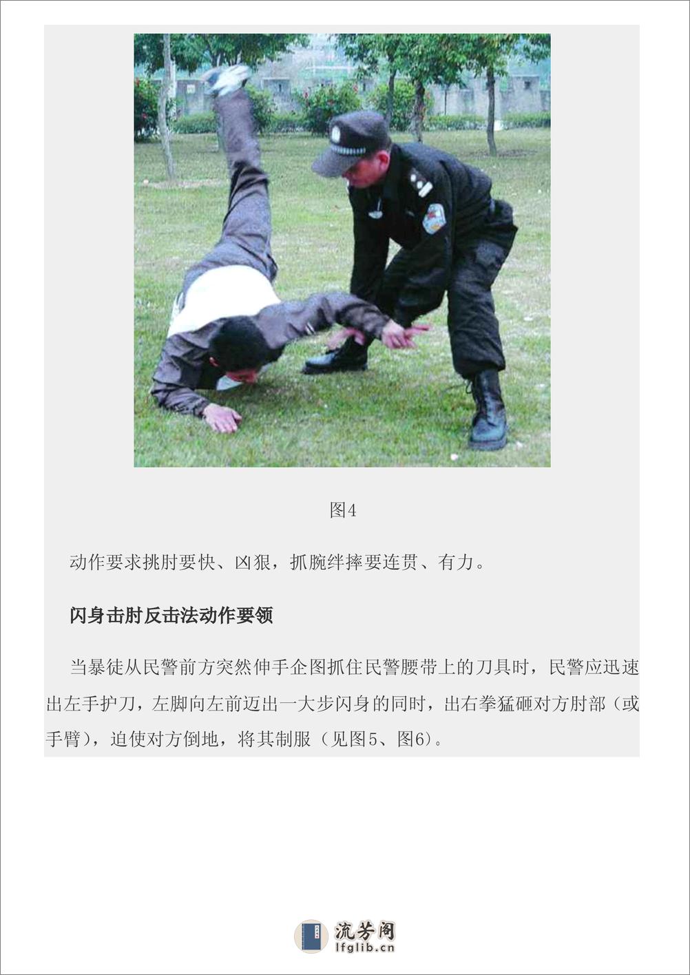 中国警察第一刀防卫术图文教程 - 第10页预览图