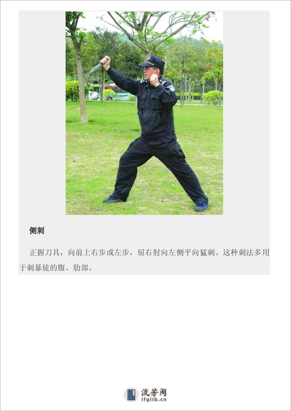 中国警察第一刀防卫术图文教程 - 第3页预览图