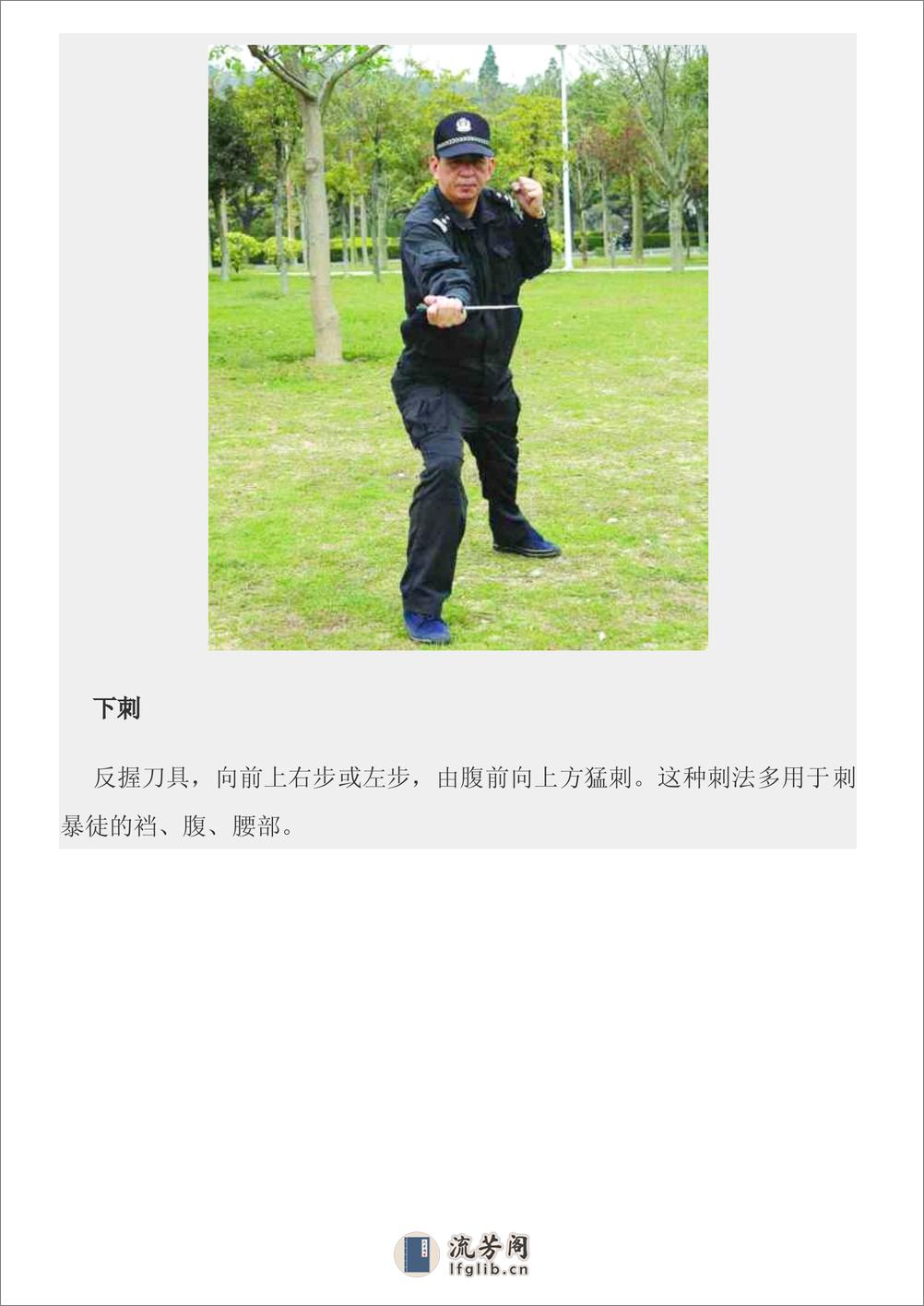 中国警察第一刀防卫术图文教程 - 第4页预览图