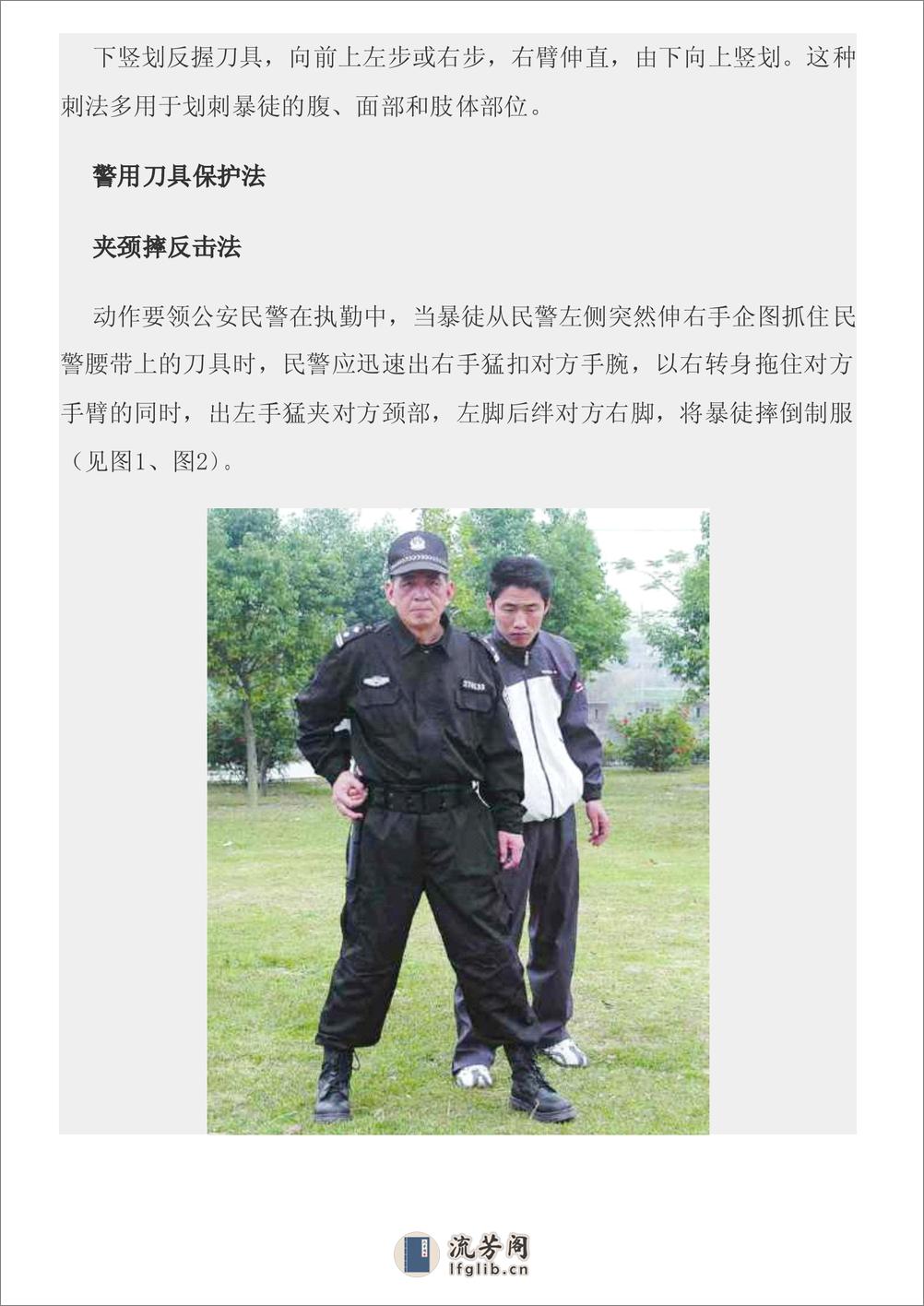 中国警察第一刀防卫术图文教程 - 第7页预览图