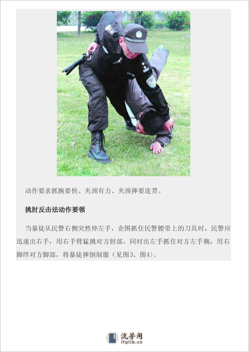 中国警察第一刀防卫术图文教程 - 第8页预览图