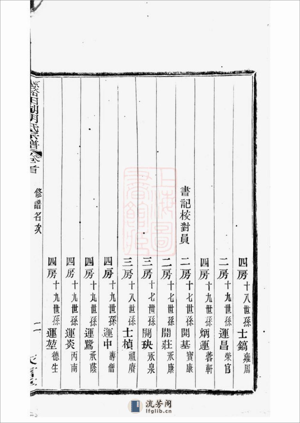 慈溪田湖胡氏宗谱：十三卷，首一卷 - 第12页预览图