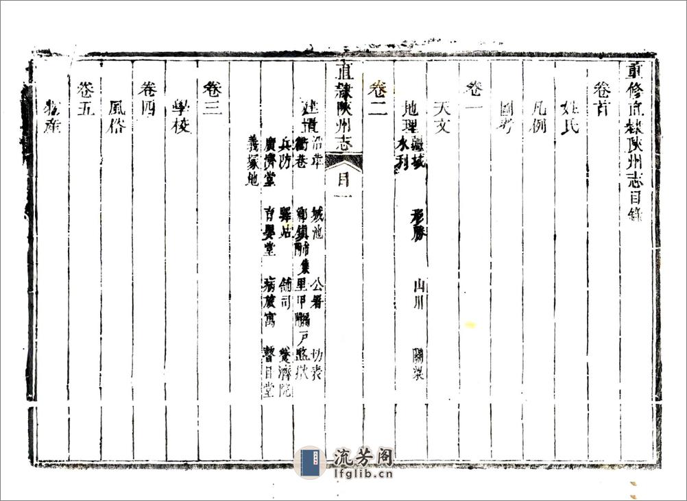 重修直隶陕州志（乾隆） - 第19页预览图