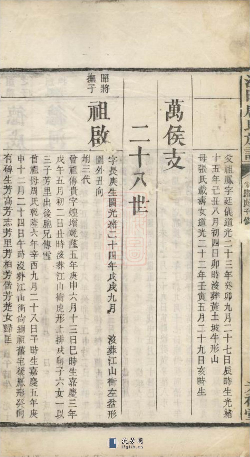 湘潭淦田唐氏族谱：不分卷 - 第10页预览图