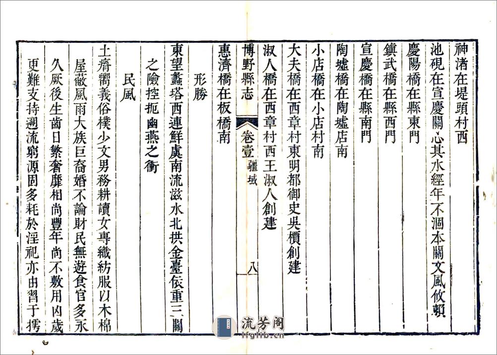 博野县志（乾隆） - 第8页预览图