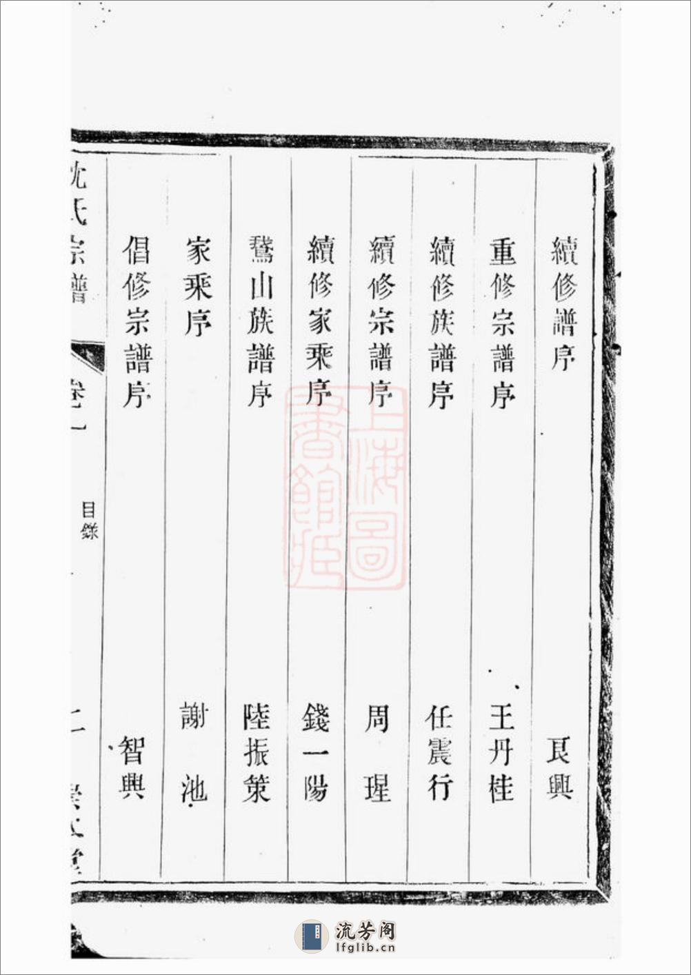 宜兴西施荡沈氏宗谱：十二卷 - 第13页预览图