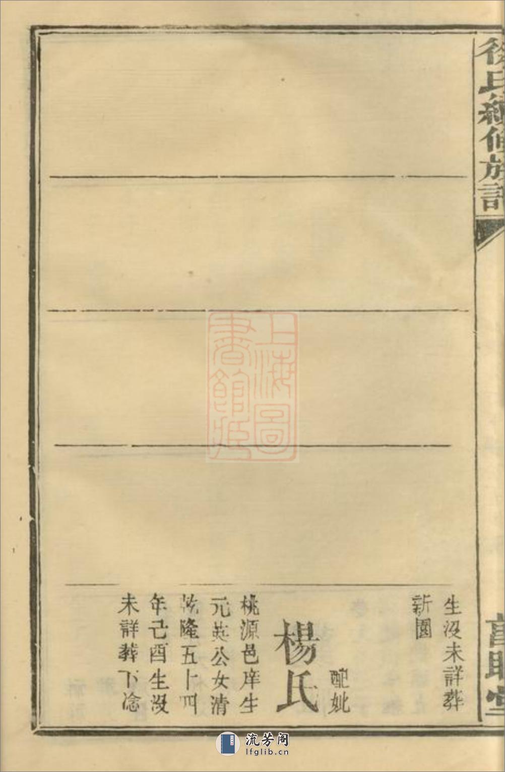 徐氏续修族谱：[武陵] - 第14页预览图