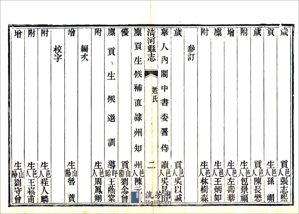 清河县志（咸丰同治刻本） - 第15页预览图