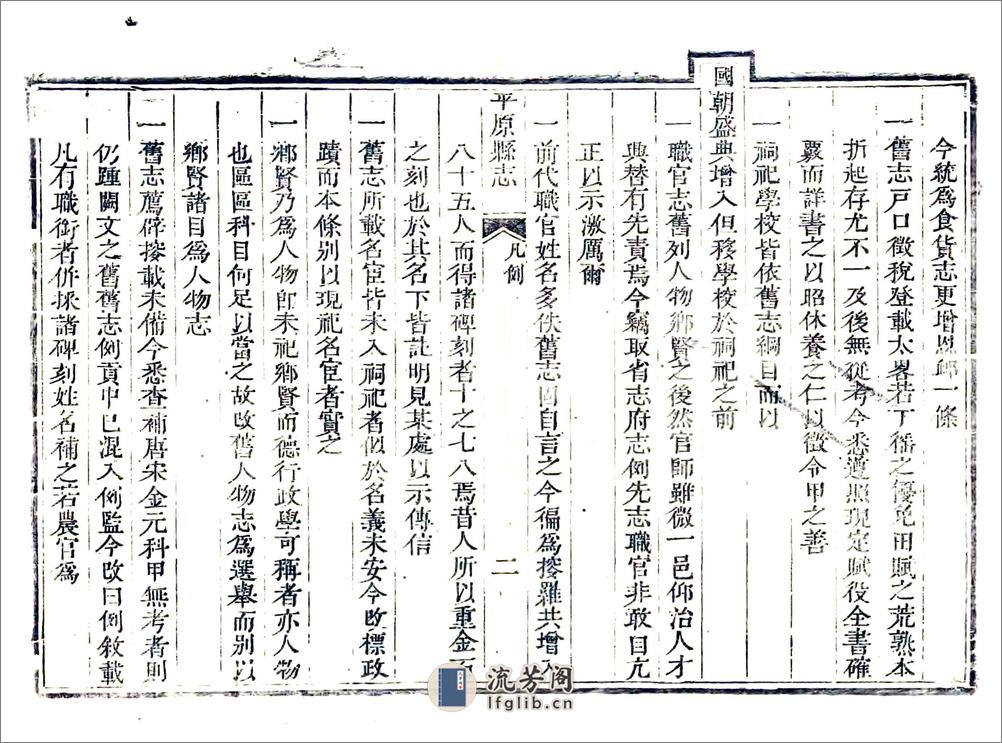 平原县志（乾隆） - 第10页预览图